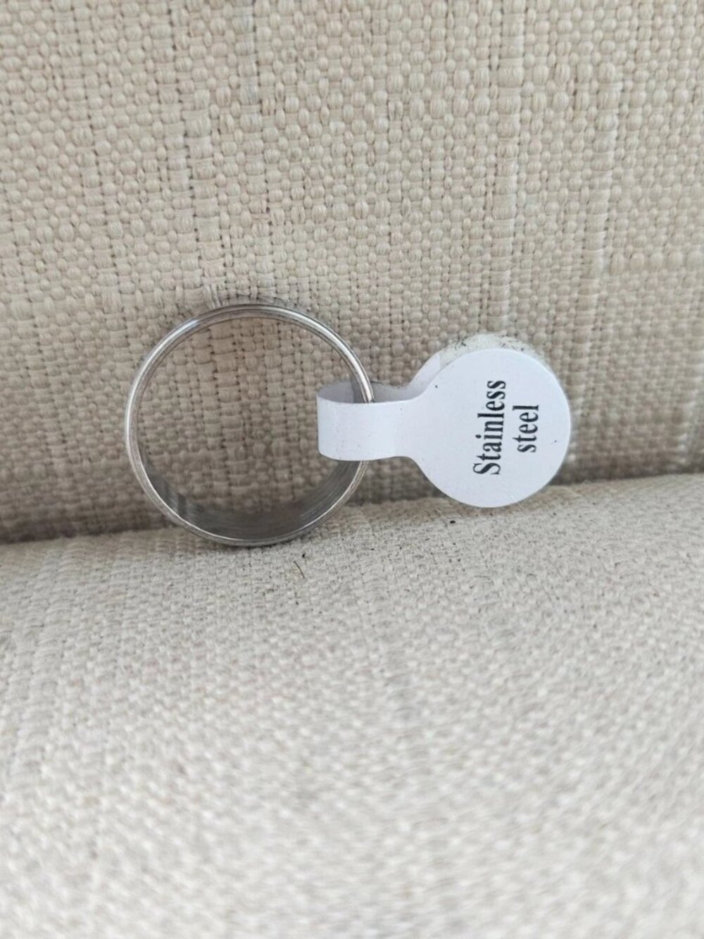 Fashion Ring Band Silver Tone Fashion Finger Jewelry Stainless Steel Size 8.5 - Picture 5 of 10